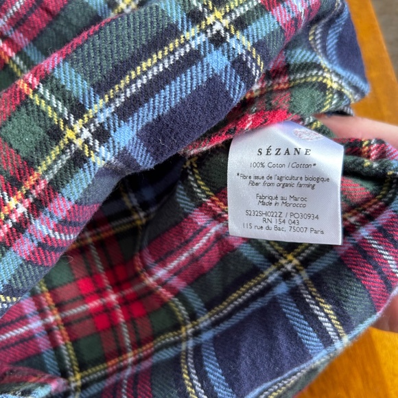 Sezane Plaid Flannel - Picture 4 of 4